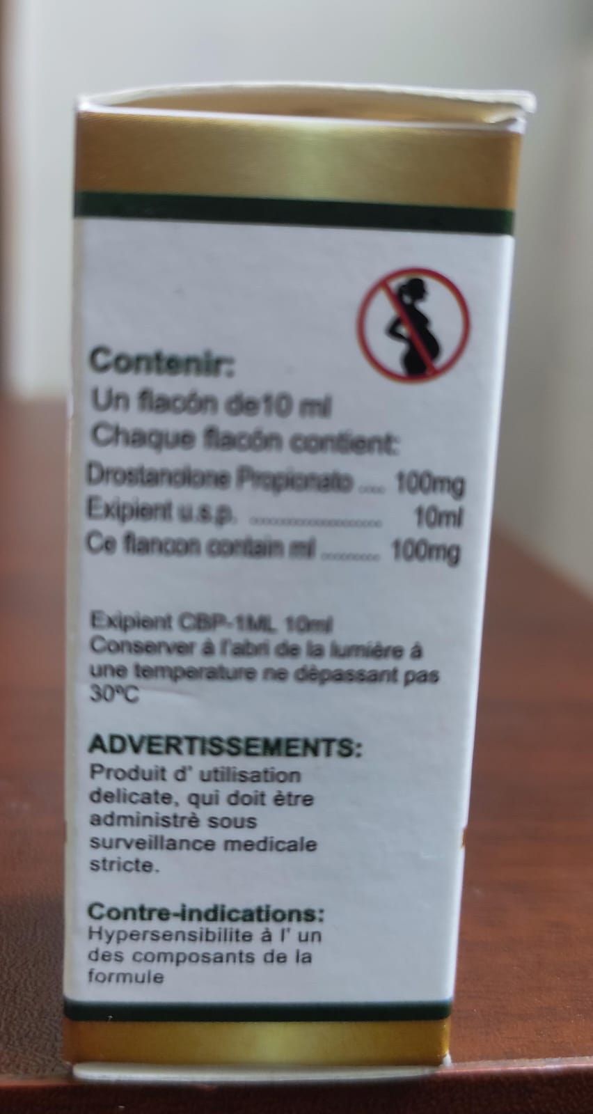 PROPIONATO DE DROSTANOLONA - Masteron - Inyectable - 100mg/ml 10ml - Roussel Gold - Definición seca extrema y apariencia muscular ultra dura