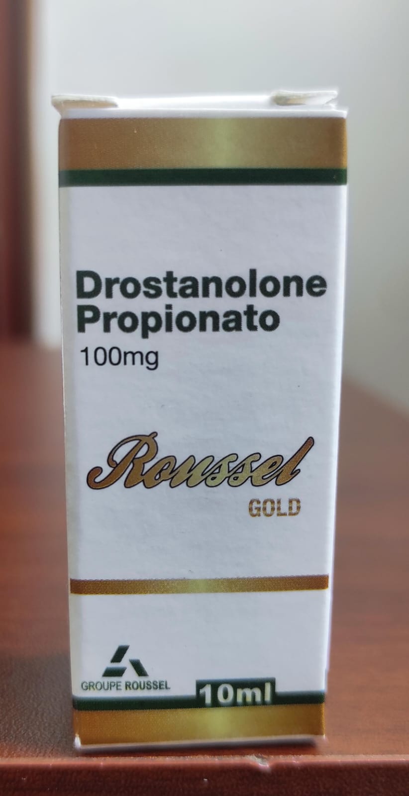 PROPIONATO DE DROSTANOLONA - Masteron - Inyectable - 100mg/ml 10ml - Roussel Gold - Definición seca extrema y apariencia muscular ultra dura