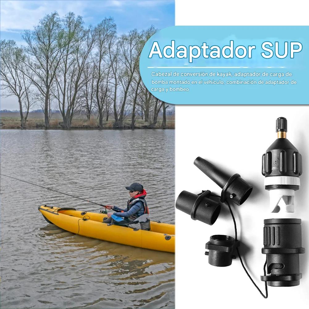 Kit adaptador válvula aire colchón aire tbla SUP bomba inflable barco Kayak Conector válvula