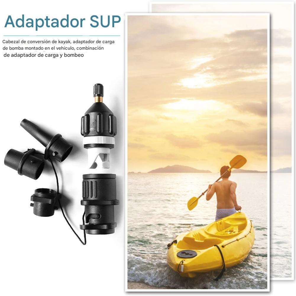 Kit adaptador válvula aire colchón aire tbla SUP bomba inflable barco Kayak Conector válvula