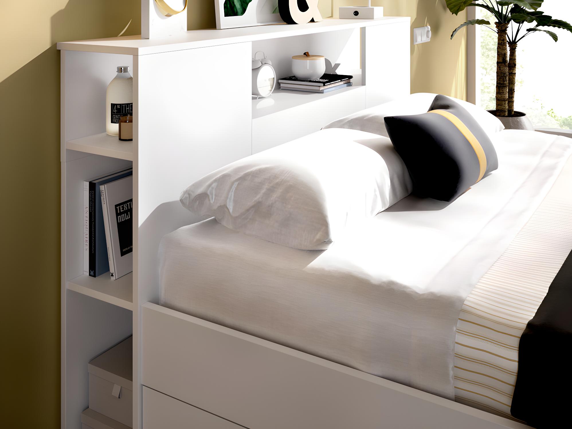 Recamara King con Cabecera Blanca