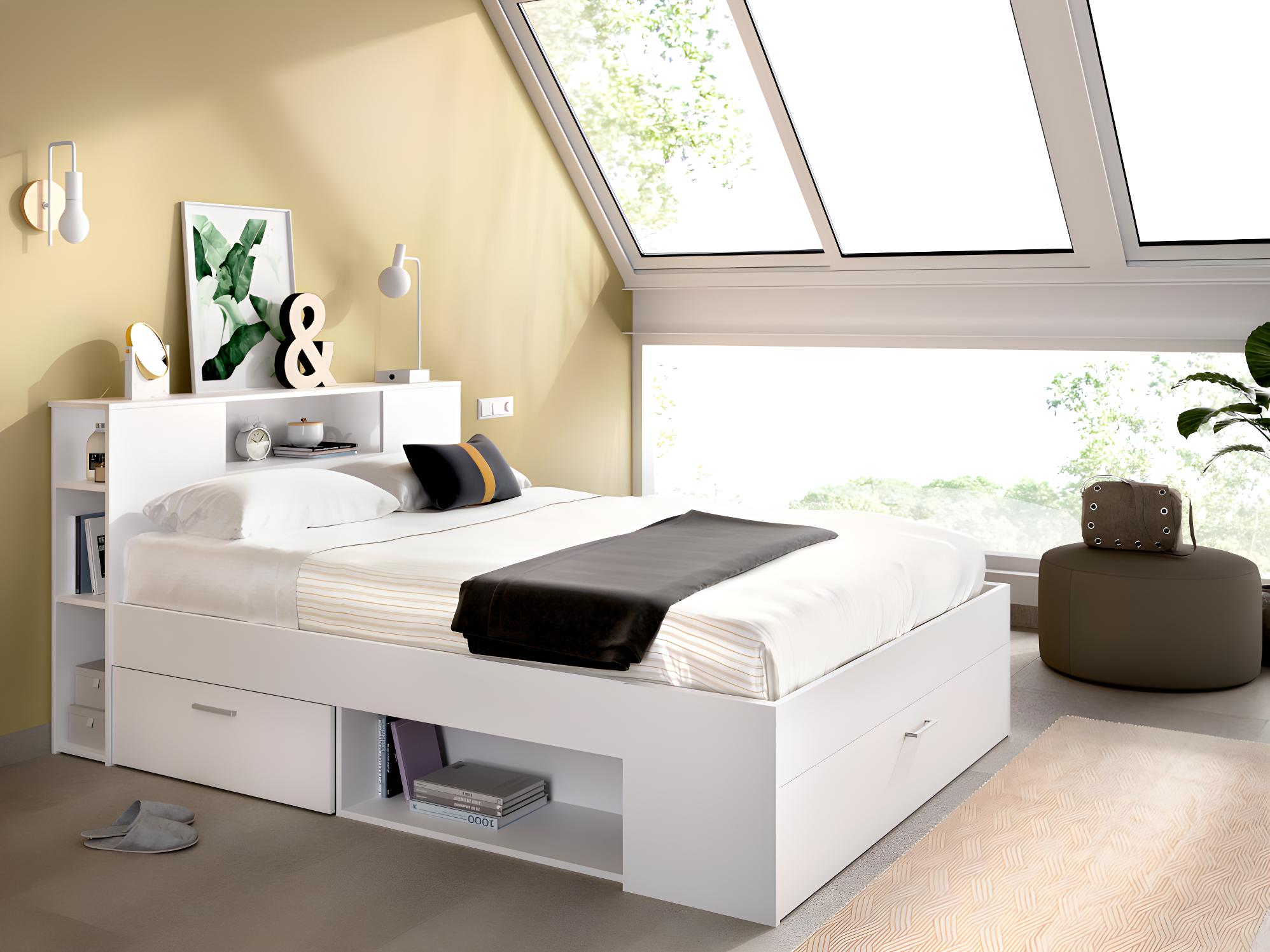 Recamara King con Cabecera Blanca