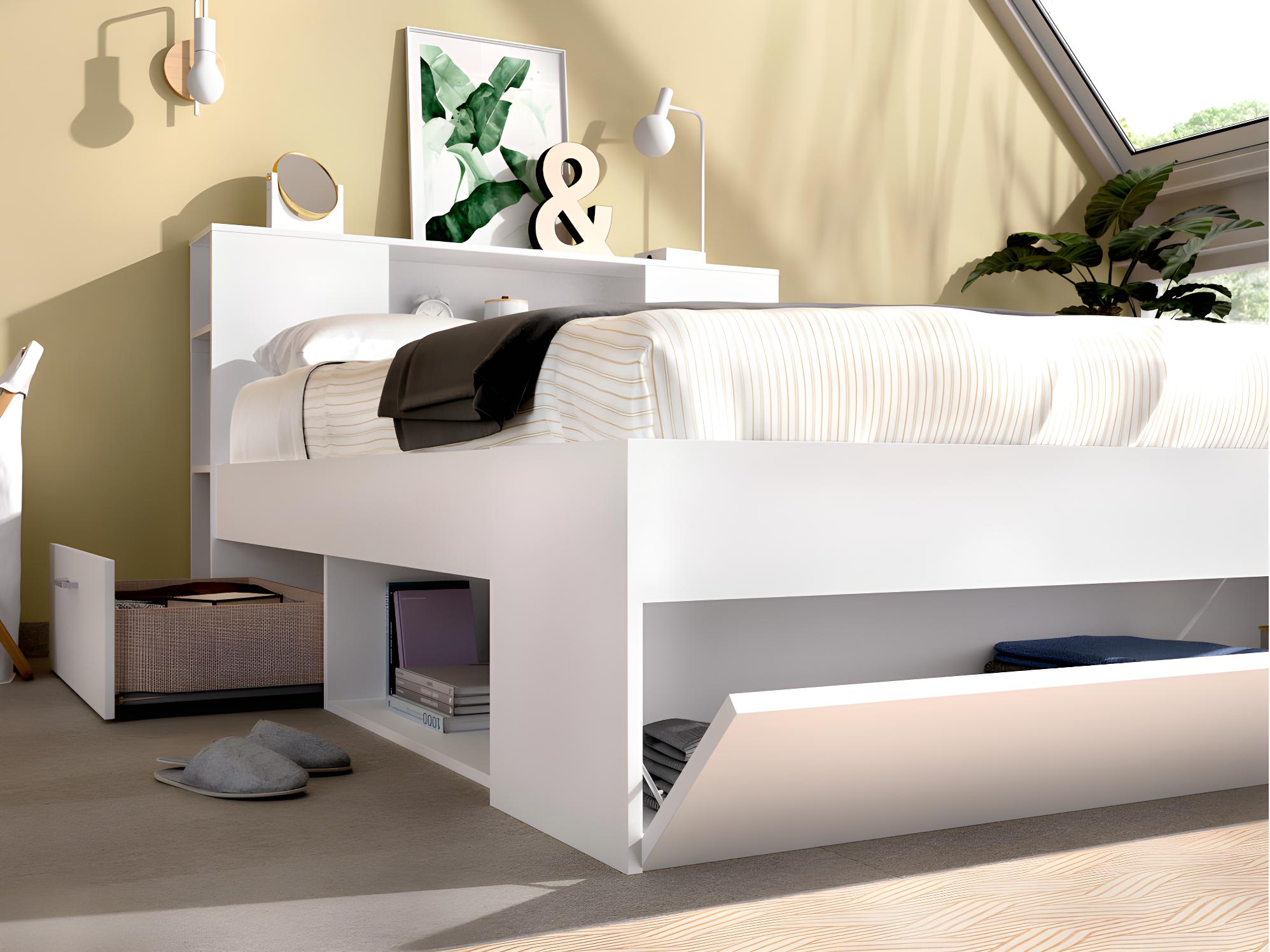 Recamara King con Cabecera Blanca
