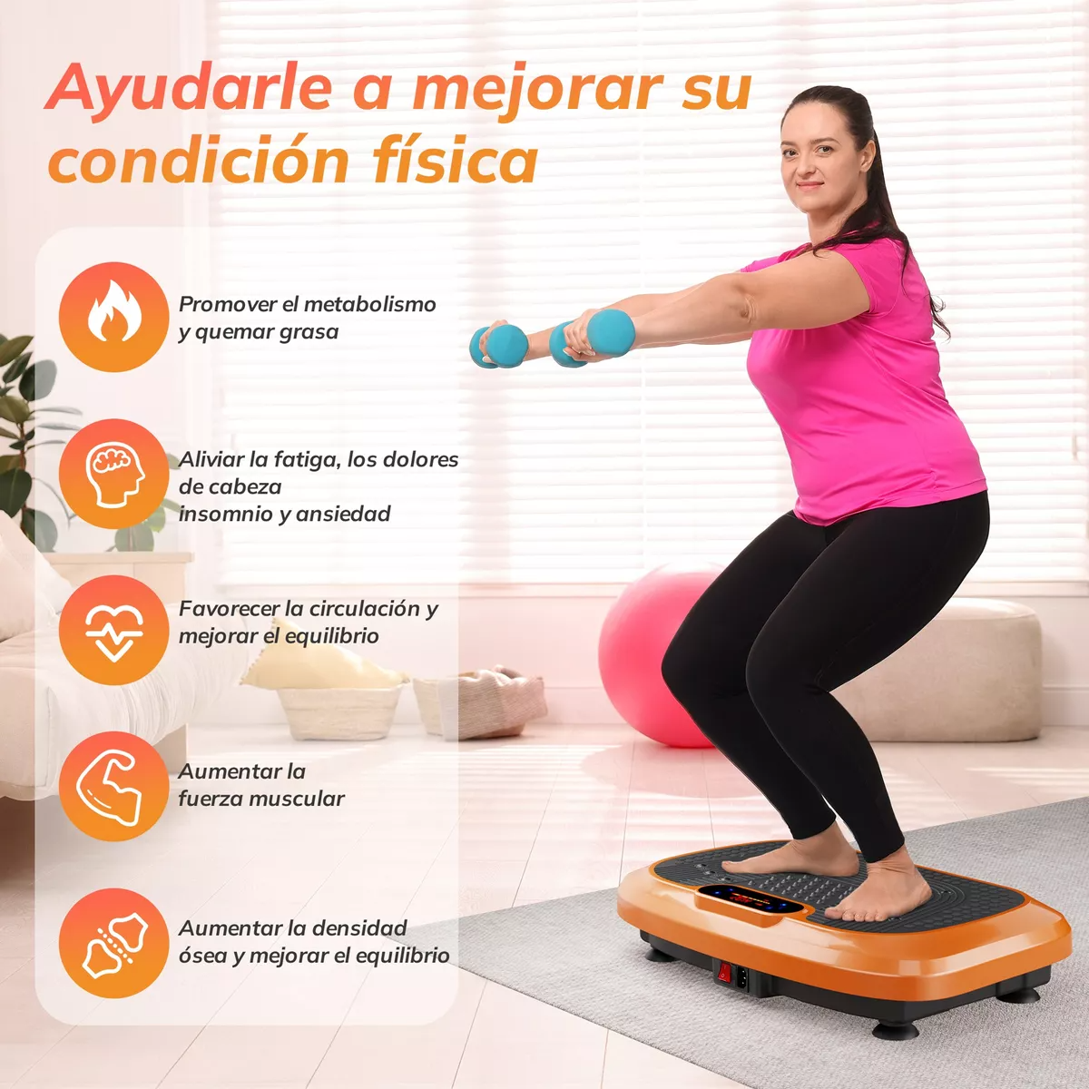 Plataforma Vibratoria Para Adelgazar Con Bandas Máquina