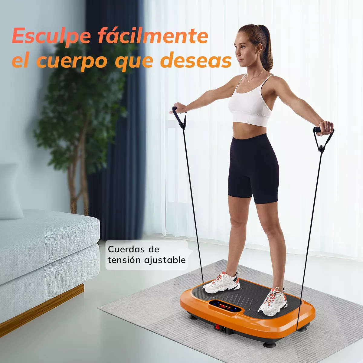 Plataforma Vibratoria Para Adelgazar Con Bandas Máquina