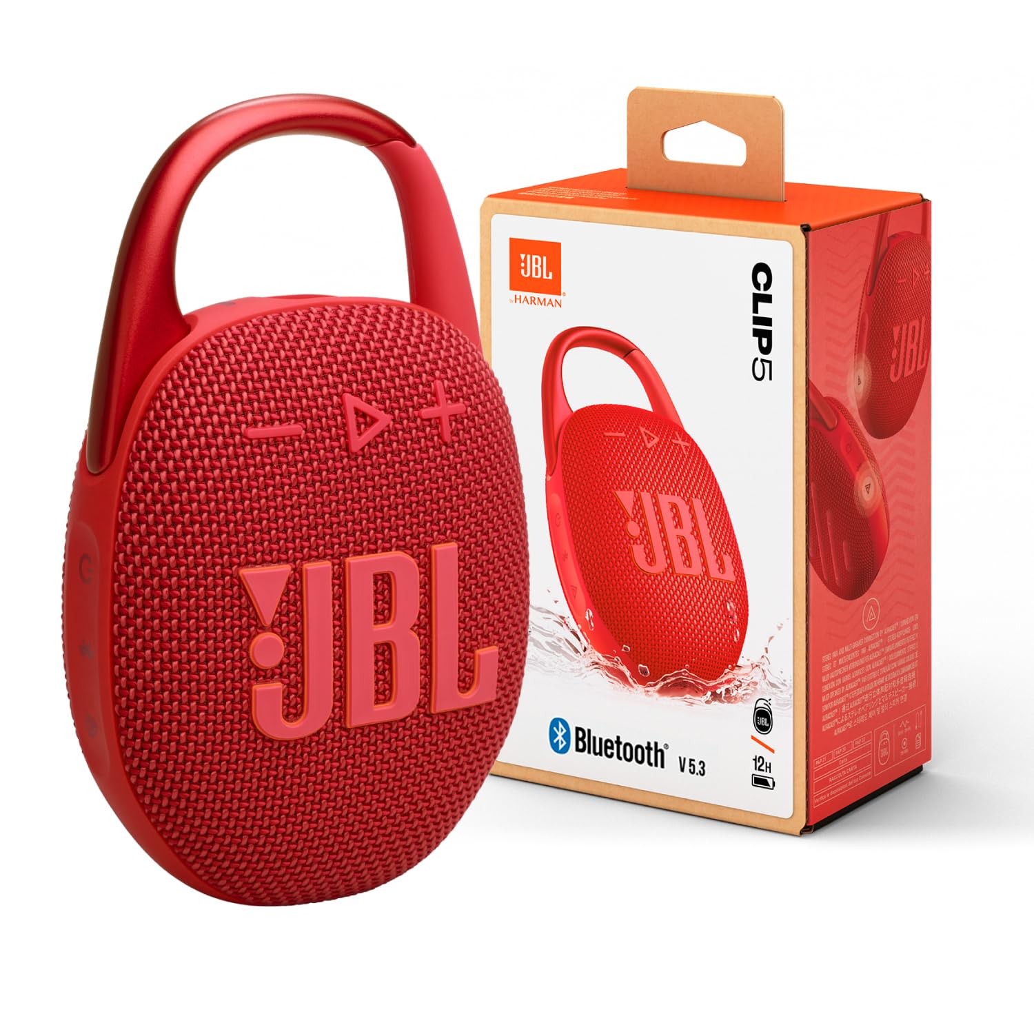 Bocina Bluetooth JBL Clip 5 Roja 