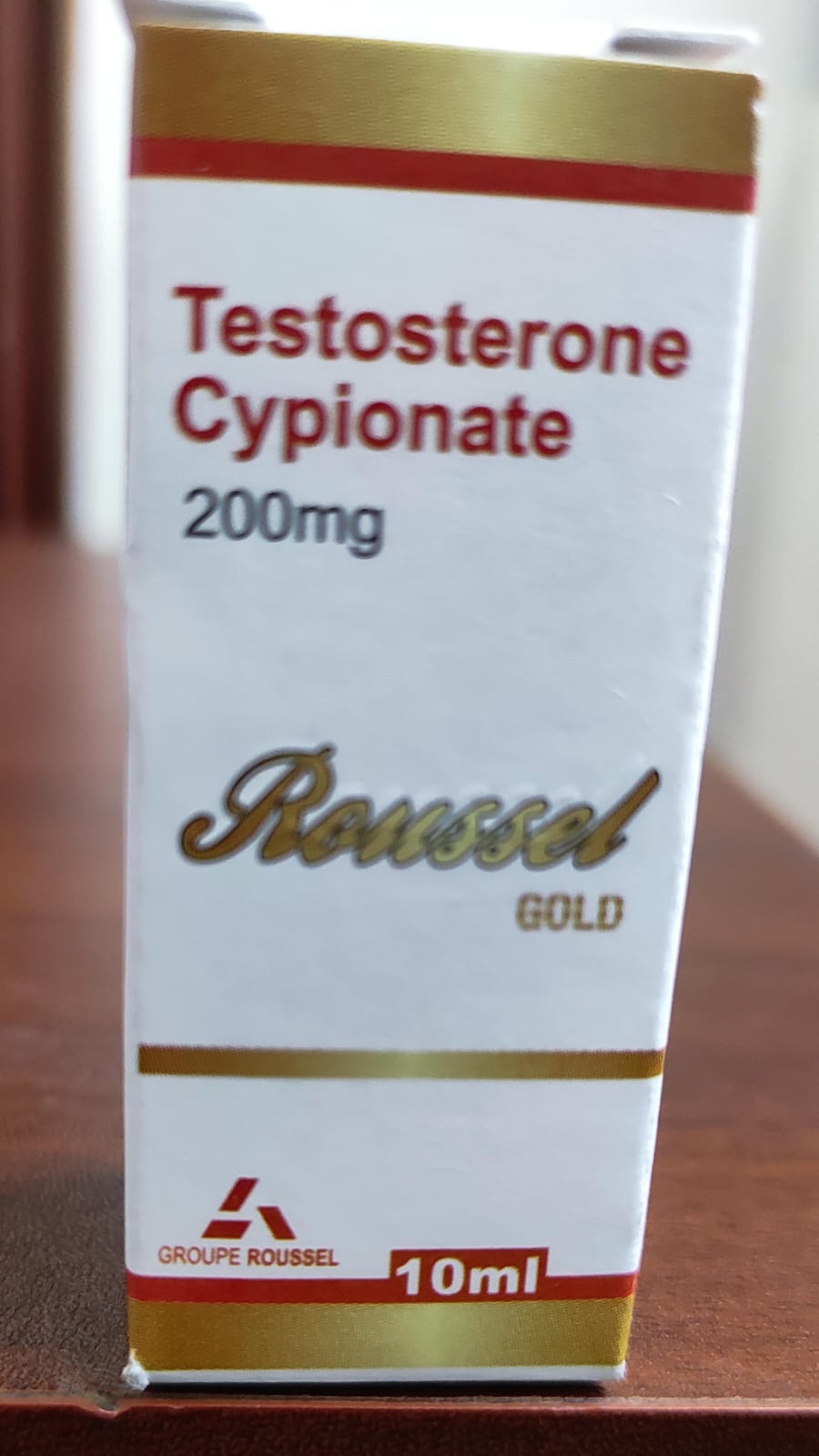 TESTOSTERONE CYPIONATE - Cipionato de Testosterona - Inyectable - 200mg/ml 10ml - Roussel Gold - Masa constante y potencia prolongada sin picos hormonales