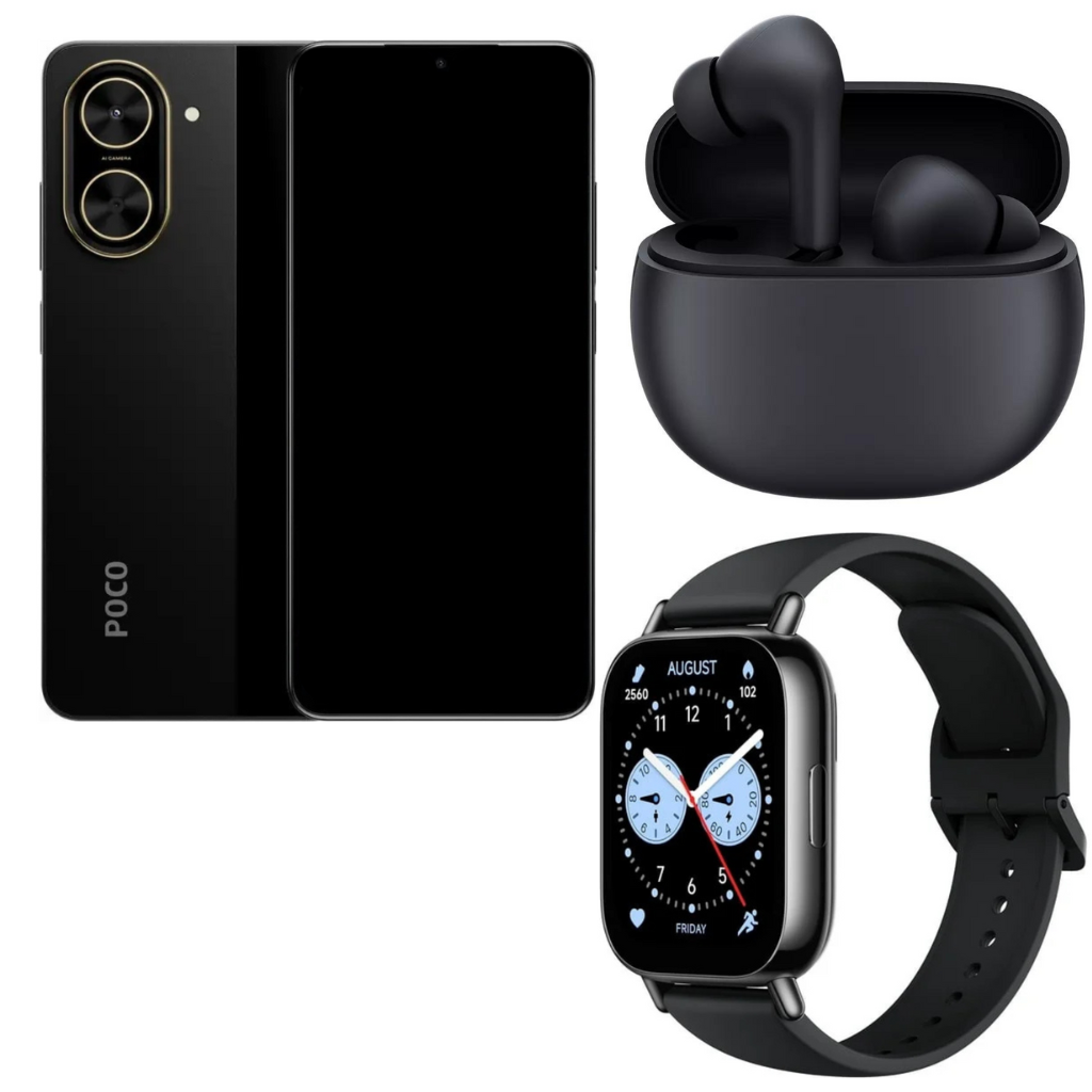Xiaomi Poco C71 128gb Rom/4gb Ram + Buds 4 Active + Watch 5 Lite
