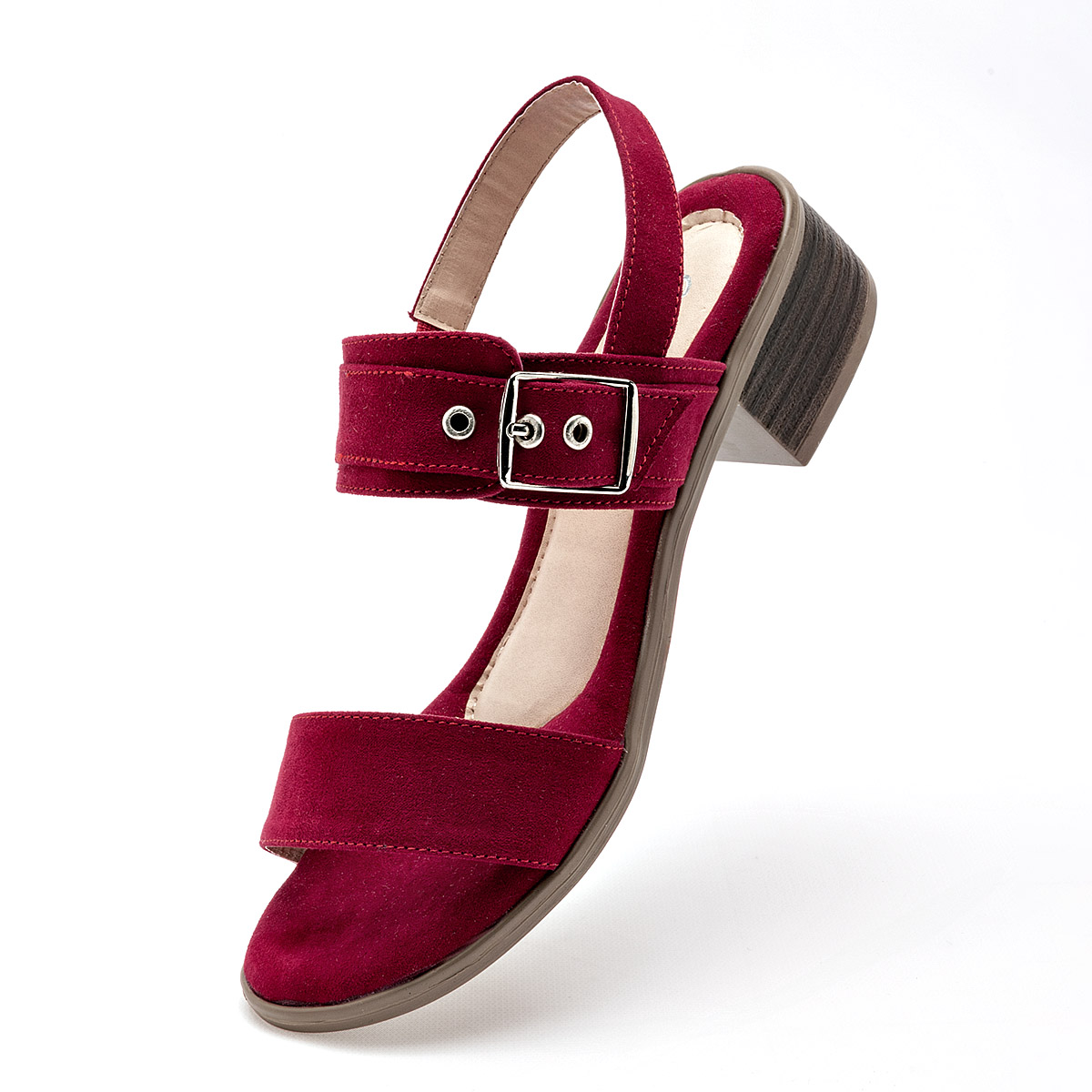 SANDALIA TACON 4 CM MUJER SEXY GIRL 1597 ROJO  