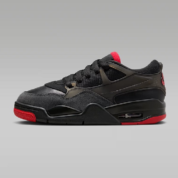 Tenis Air Jordan 4 RM Negro/rojo Mujer Tallas #22.5 al #24