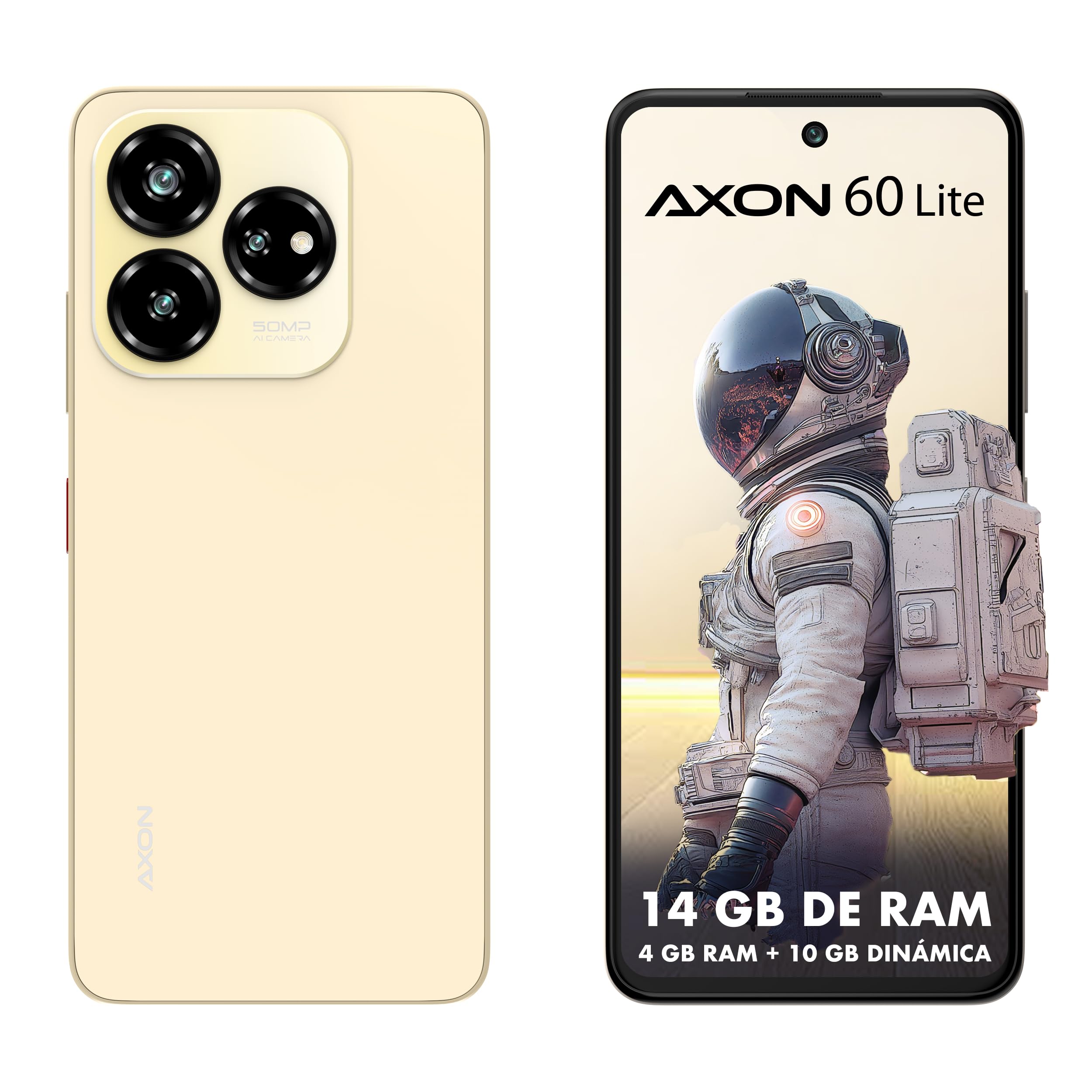 Celular ZTE Axon 60 Lite Dorado 4GB RAM 256GB Desbloqueado 