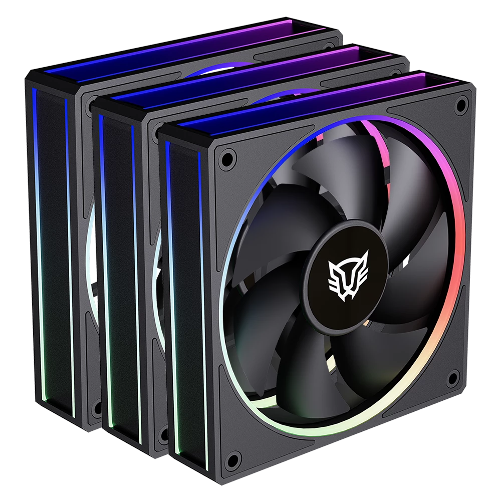 VENTILADOR BALAM RUSH EOLOX BORA EXB85 KIT3X1 120MM NEGRO ARGB BR-942126