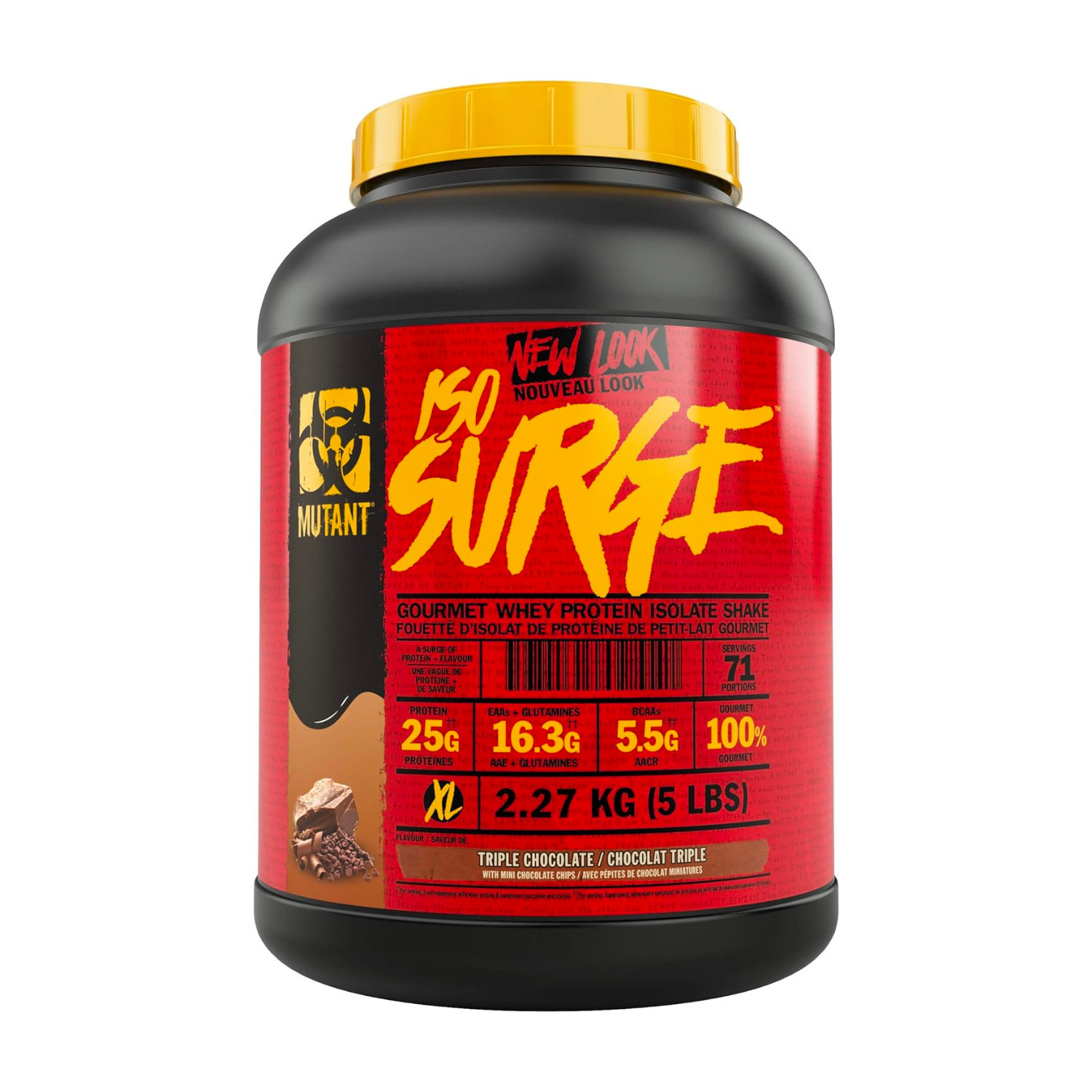 Proteina Isolada Mutant ISO Surge 5lbs 71 Serv - Triple Chocolate