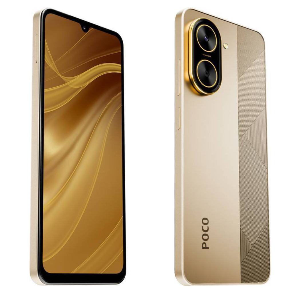 POCO C71 128/4 DORADO + Smartwatch Bossney BS K2310 + Audífonos G-tide AC01