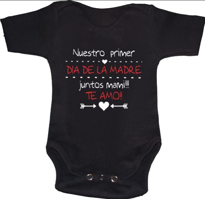 Pañalero Nuestro Primer dia de la Madre juntos Mami Te Amo  Dia de las madres Familia Evento 10 de Mayo Baby Shower