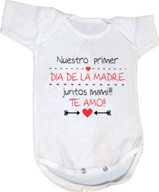 Pañalero Nuestro Primer dia de la Madre juntos Mami Te Amo  Dia de las madres Familia Evento 10 de Mayo Baby Shower