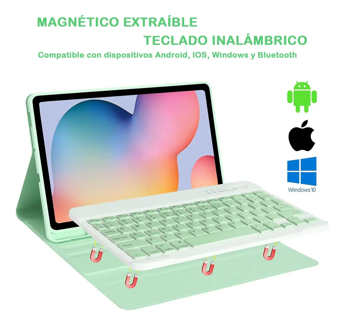 Funda Teclado Ratón Para Galaxy Tab S S6 Lite Sm-p610 10.4