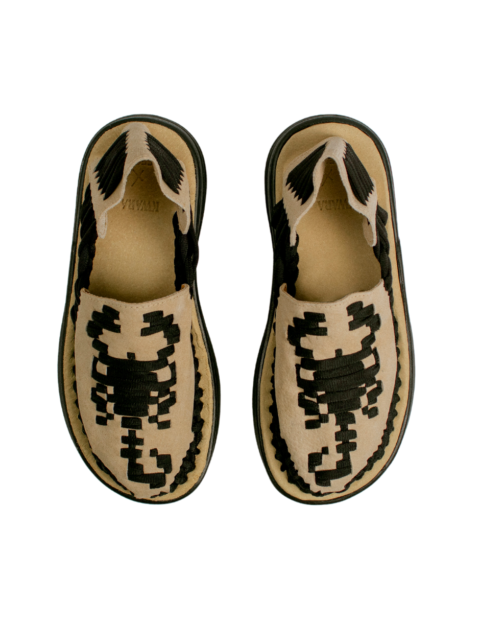 KWARA | HUARACHE ALACRAN CON TALON MUJER