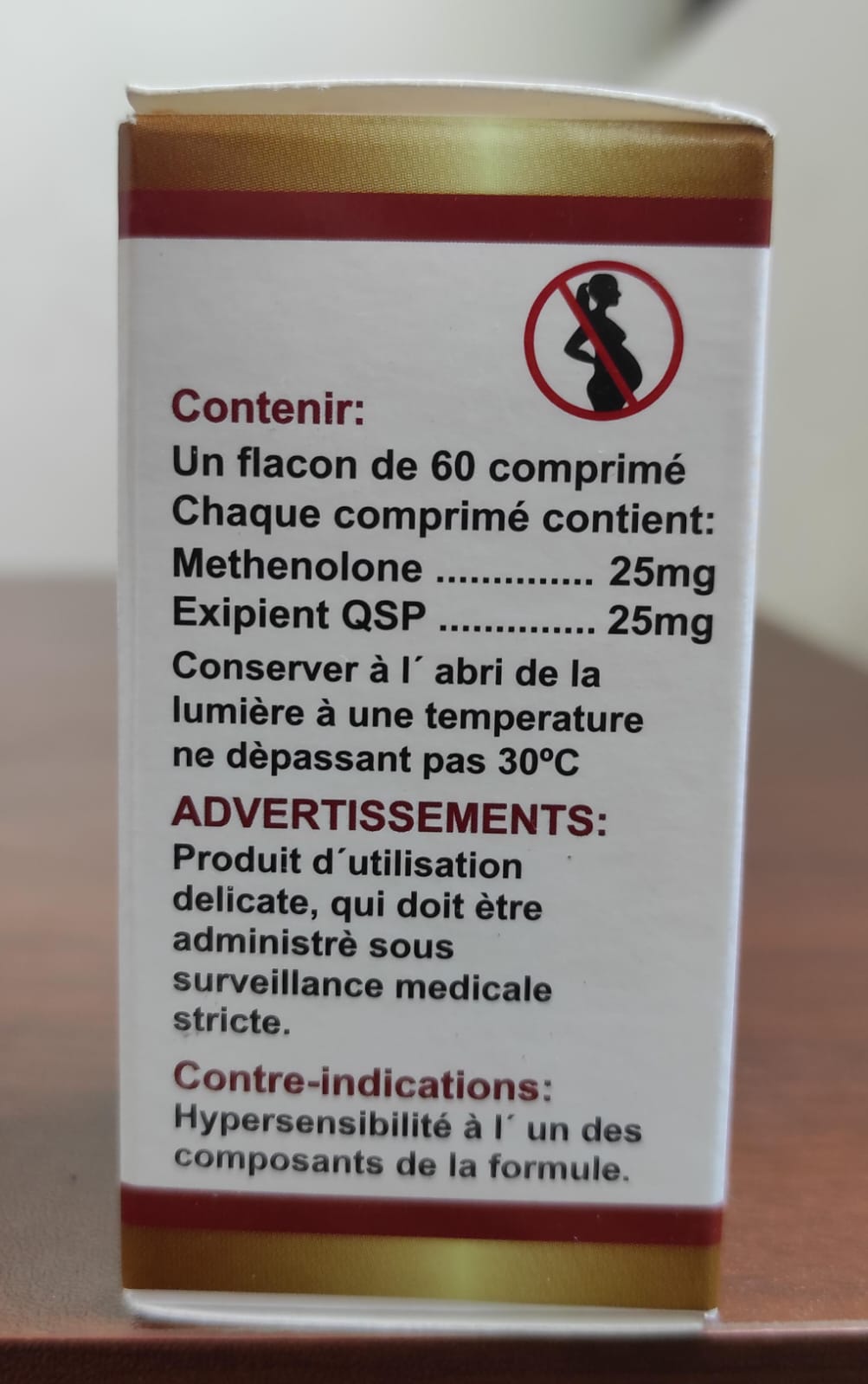 METHELONONE - Primobolan - Oral - 25mg/tab 60 tabletas - Roussel Gold - Definición premium sin retención y sin efectos colaterales