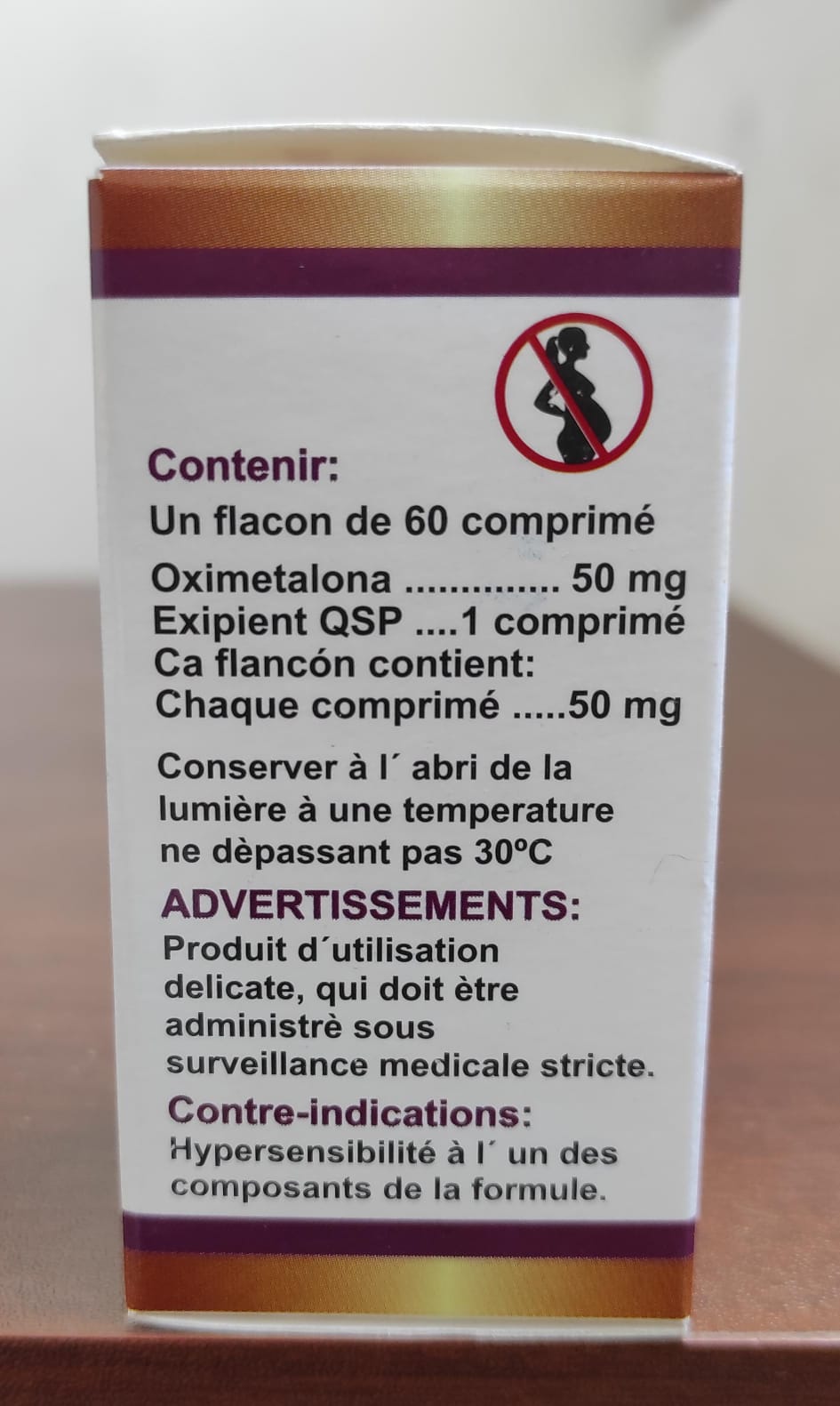 OXIMETALONA - Anadrol - Oral - 50mg/tab 60 tabletas - Roussel Gold - Aumento masivo de volumen y fuerza en tiempo récord