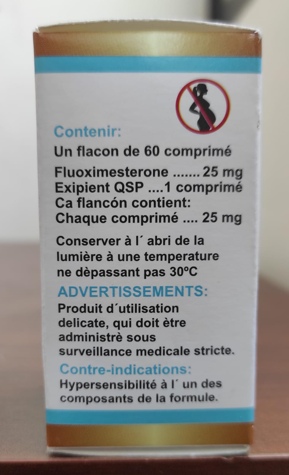 FLUOXIMESTERONE - Halotestin - Oral - 25mg/tab 60 tabletas - Roussel Gold - Fuerza máxima y agresividad muscular de competencia