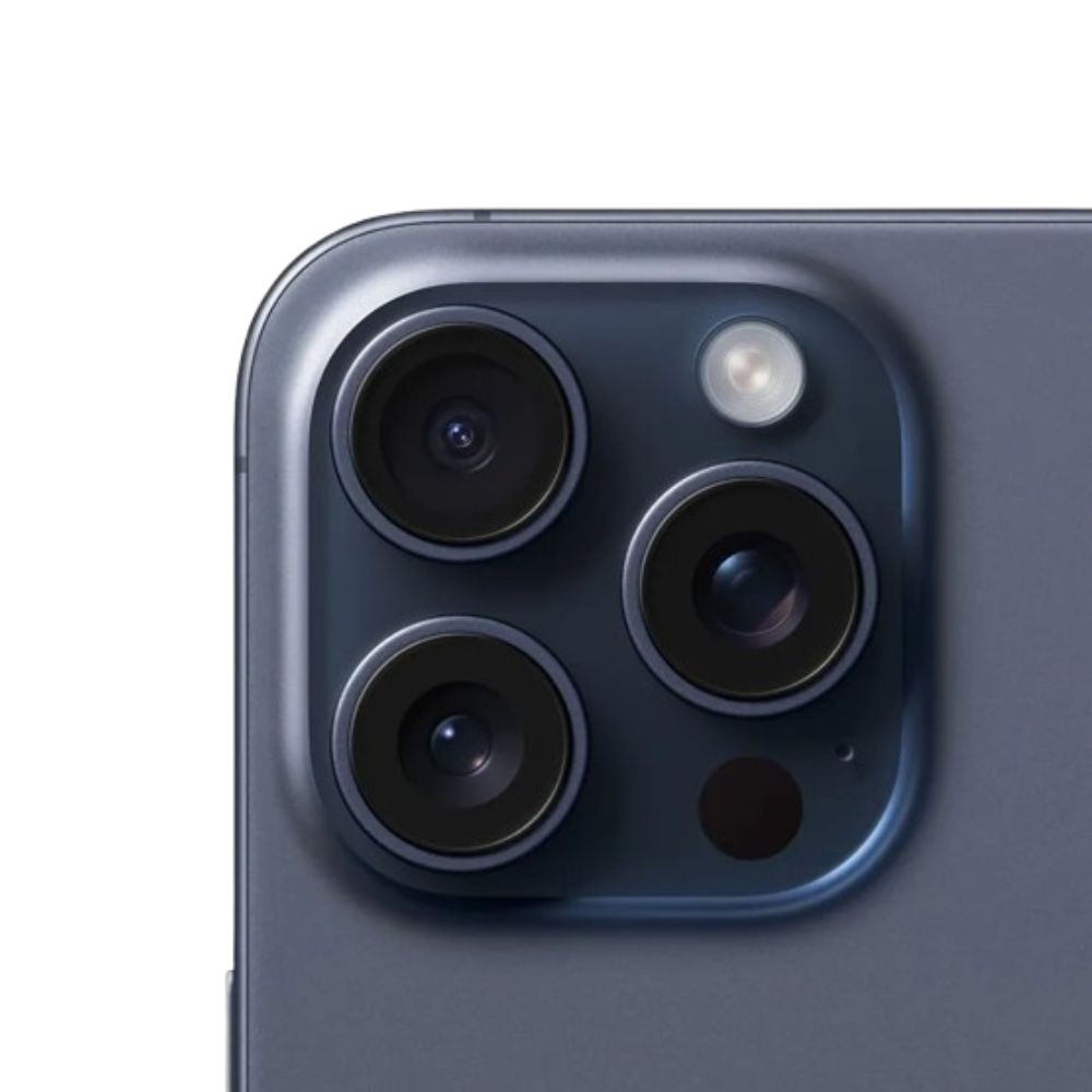 iPhone 15 Pro 128GB Azul E-SIM Reacondicionado + Audífonos Genéricos