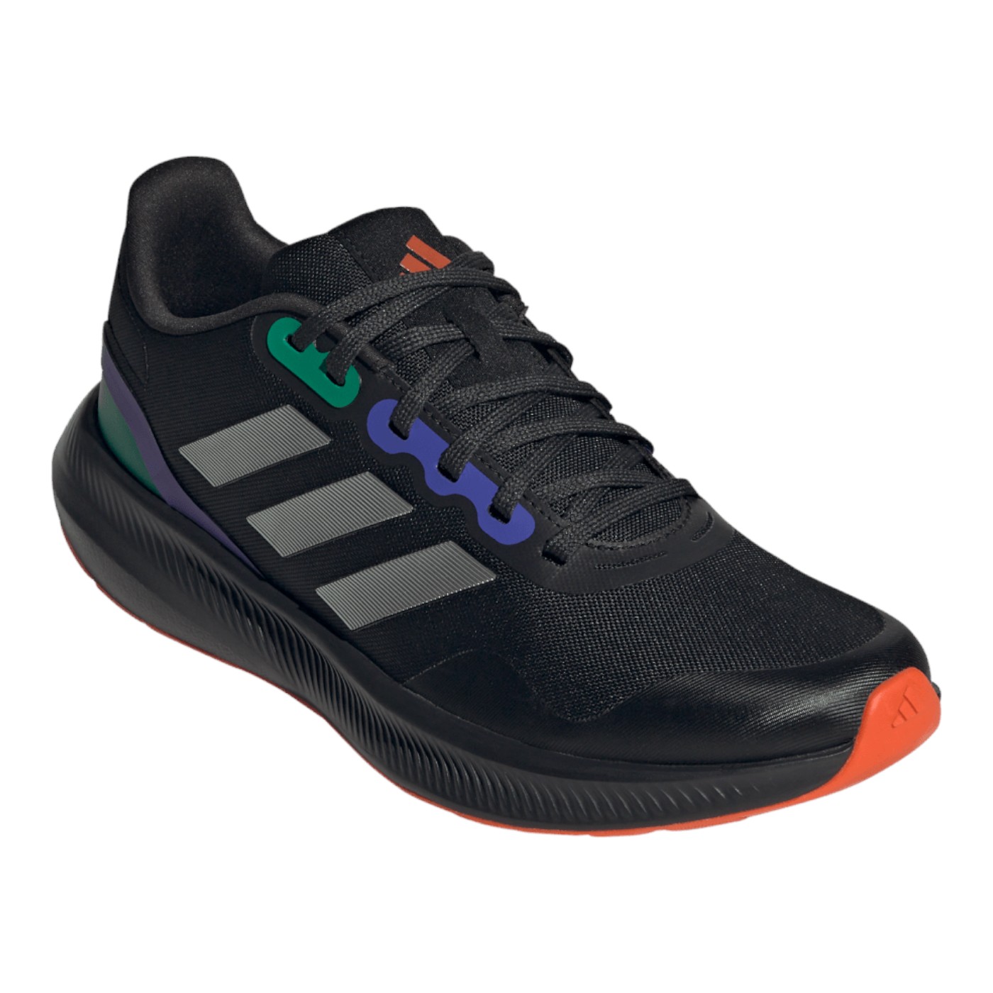 TENIS A D I D A S HOMBRE NEGRO A D I D AS RUNFALCON 30 TR HP7570