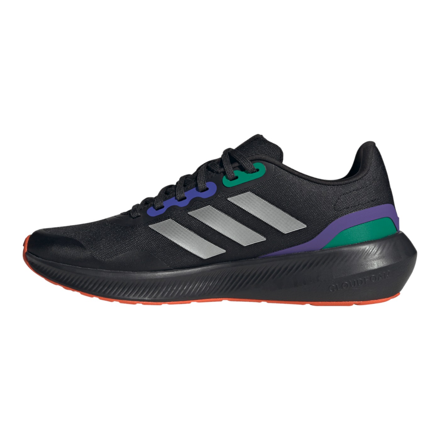 TENIS A D I D A S HOMBRE NEGRO A D I D AS RUNFALCON 30 TR HP7570