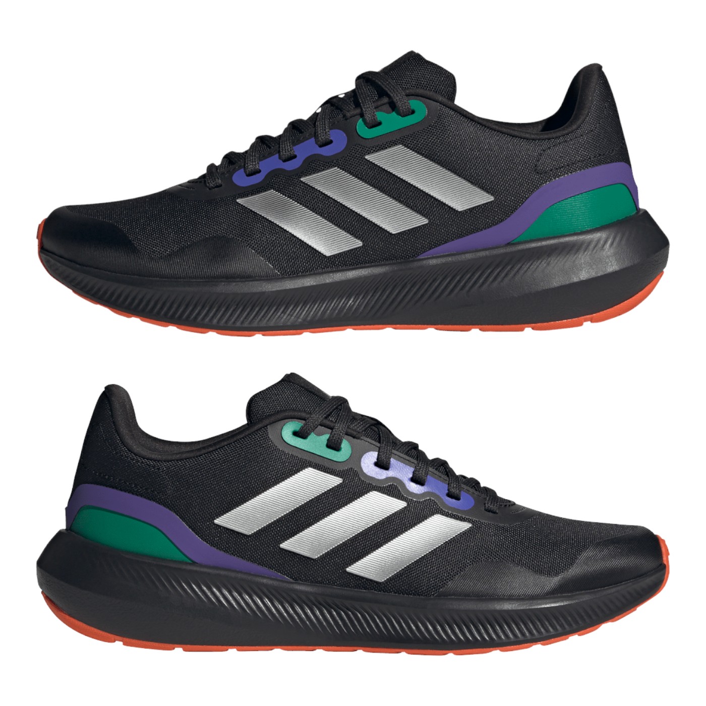 TENIS A D I D A S HOMBRE NEGRO A D I D AS RUNFALCON 30 TR HP7570
