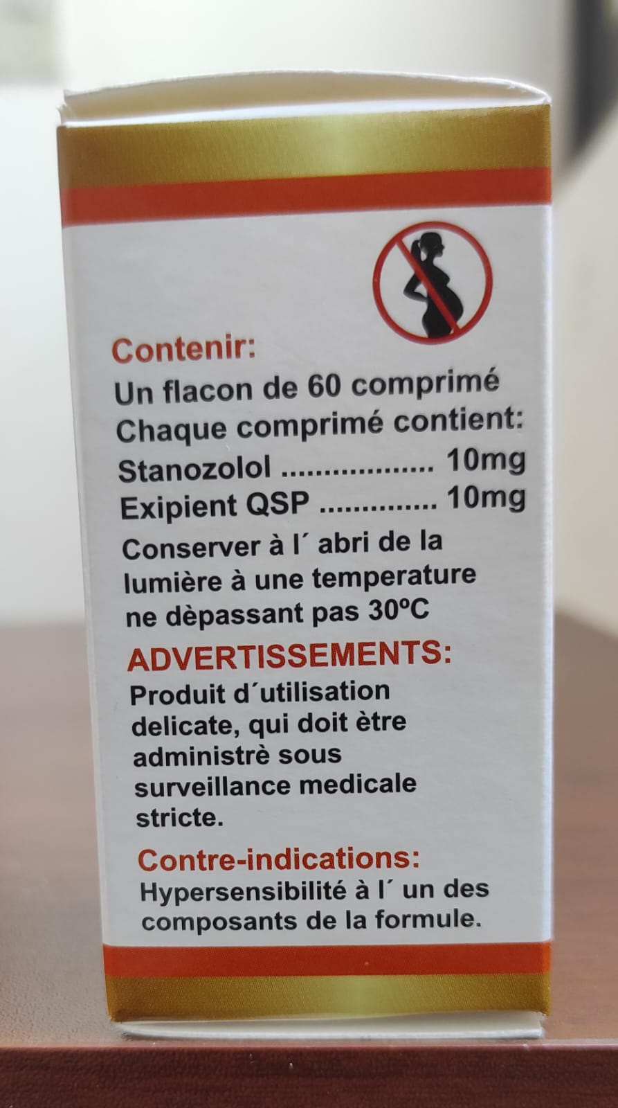 STANOZOLOL - Winstrol - Oral - 10mg/tab 60 tabletas - Roussel Gold - Secado muscular extremo con apariencia dura y definida