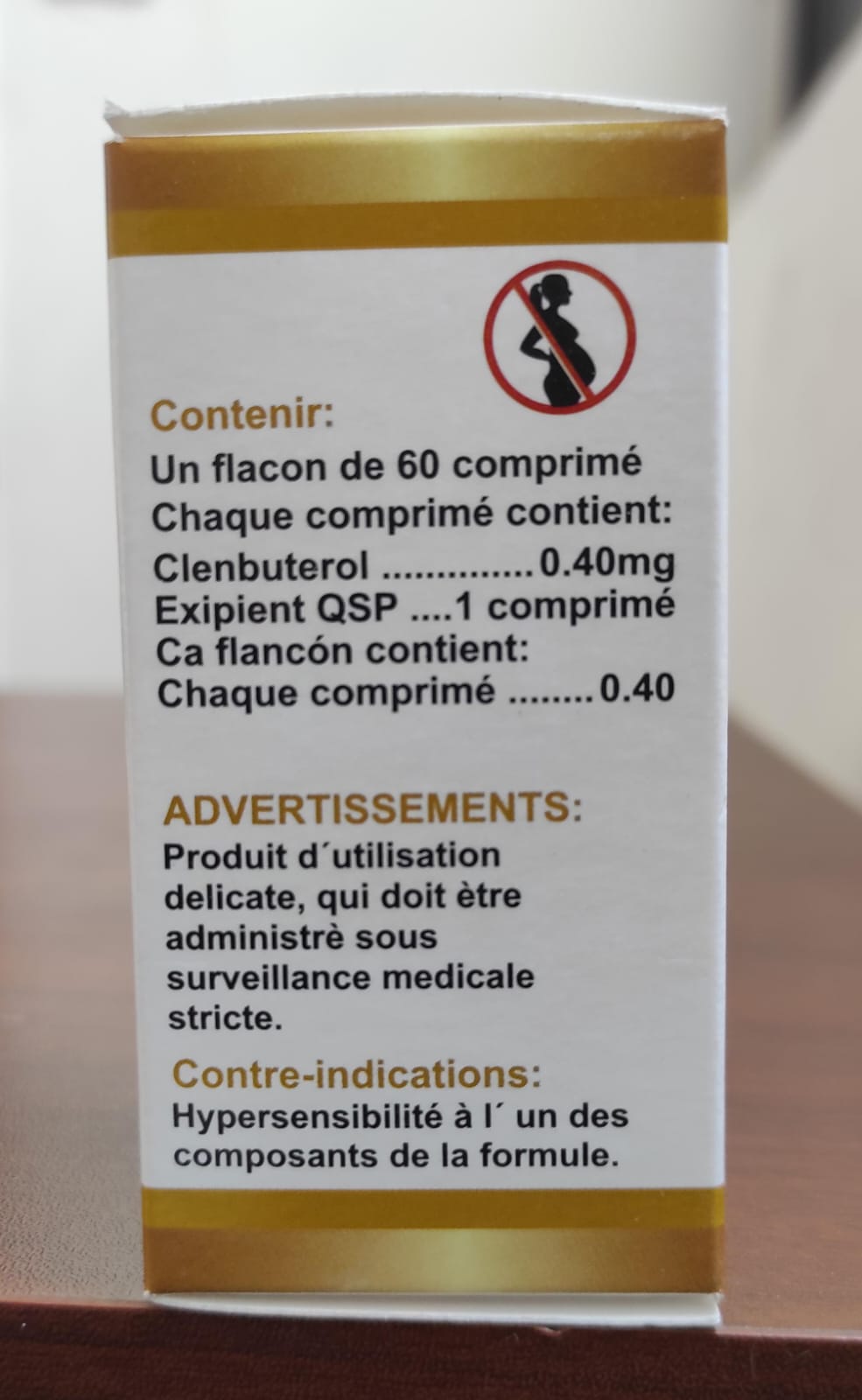 ESPIROPENT - Clenbuterol - Oral - 0.40mg/tab 60 tabletas - Roussel Gold - Quema grasa intensa y definición marcada sin perder músculo
