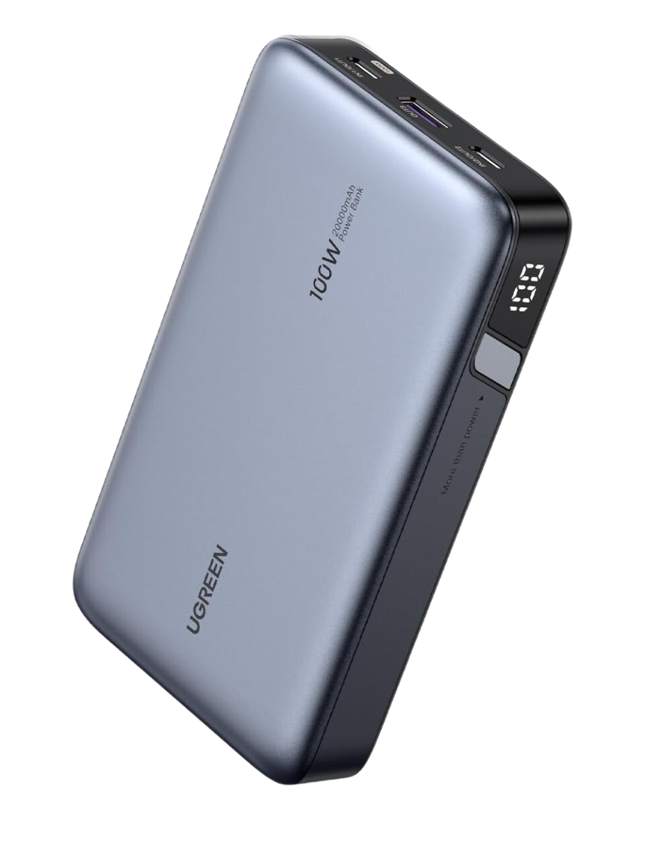 Batería portatil 20,000 mAh PB720 UGREEN 100W con pantalla digital