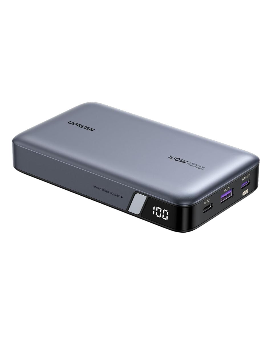 Batería portatil 20,000 mAh PB720 UGREEN 100W con pantalla digital