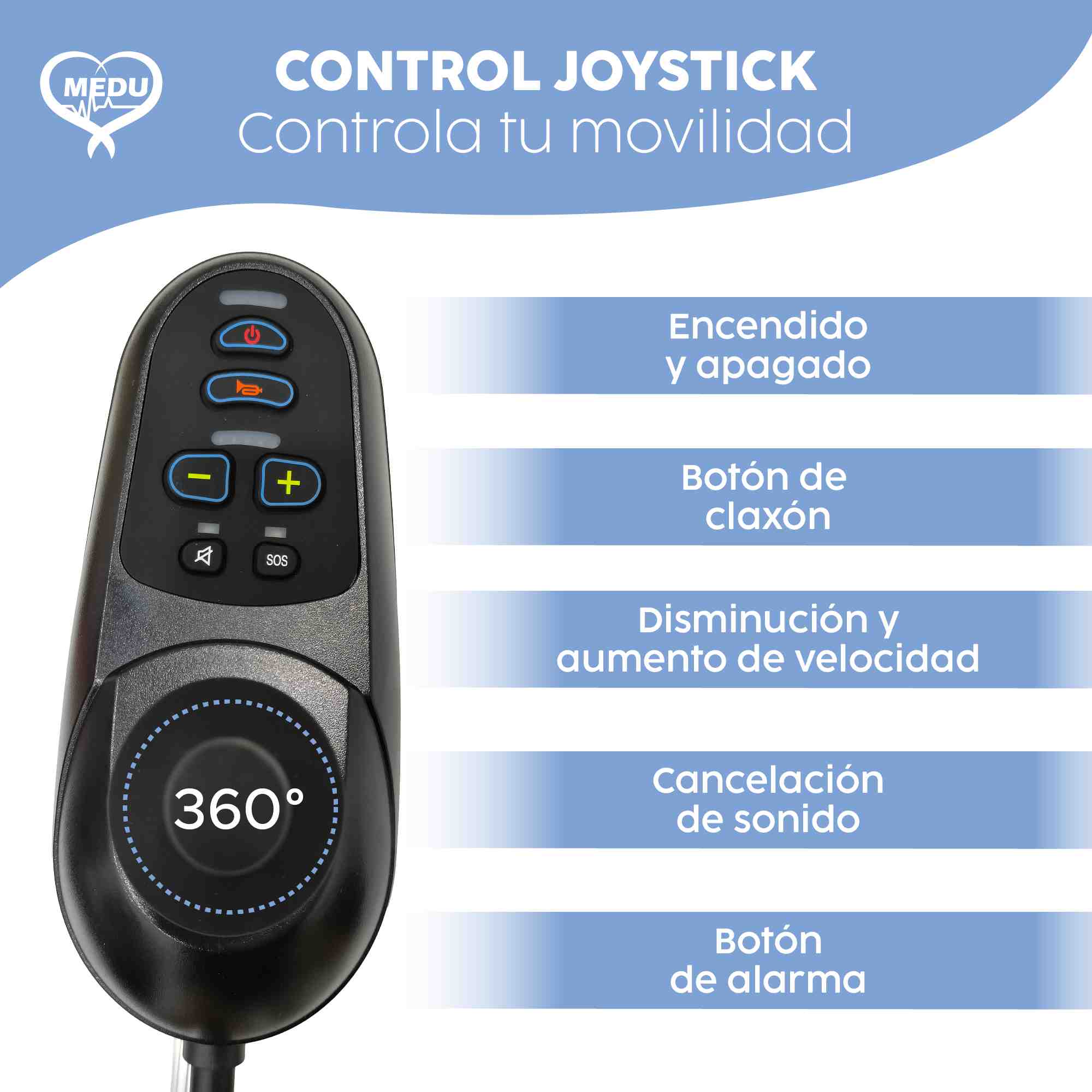 Silla de Ruedas Eléctrica Ligera Medu Spark Plegable, Motor Silencioso y Ajustable