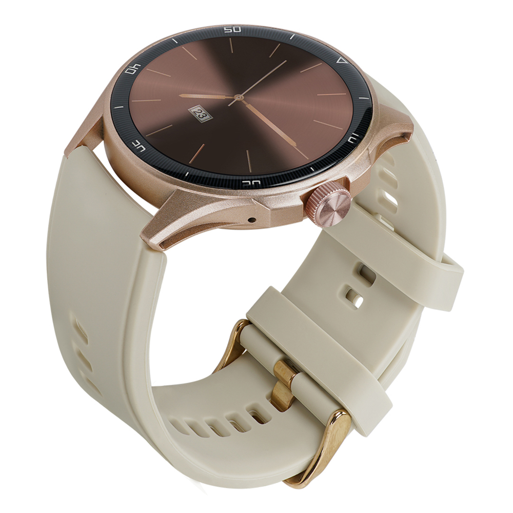 Smartwatch STF Kronos Oblivion AMOLED 1.43", Llamadas, IP68  Color beige