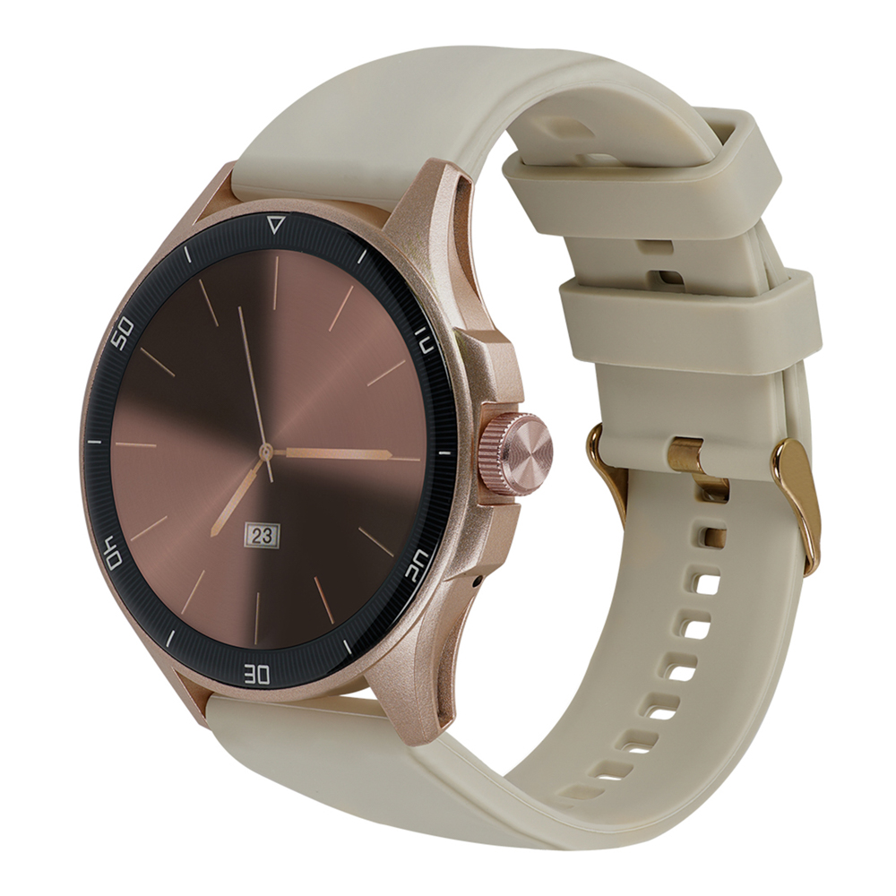 Smartwatch STF Kronos Oblivion AMOLED 1.43", Llamadas, IP68  Color beige