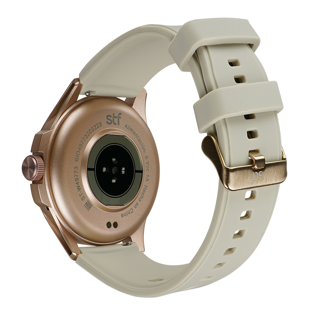 Smartwatch STF Kronos Oblivion AMOLED 1.43", Llamadas, IP68  Color beige