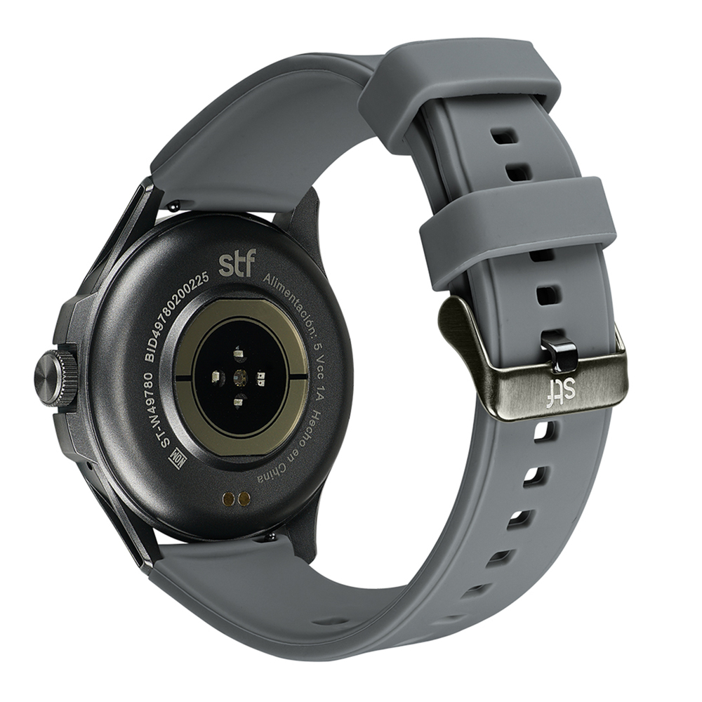 Smartwatch STF Kronos Oblivion AMOLED 1.43", Llamadas, IP68 Color grafito