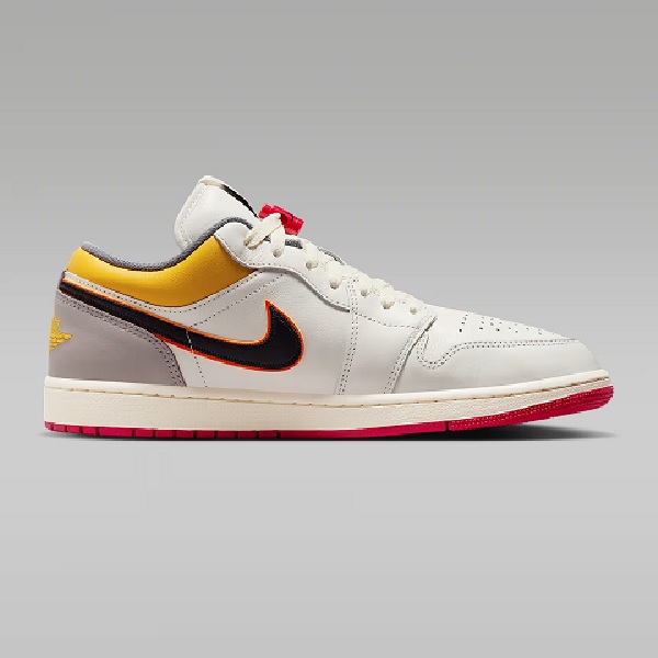 Tenis Air Jordan 1 Low Premium Blanco/azul/amarillo Hombre Tallas #28 al #29.5