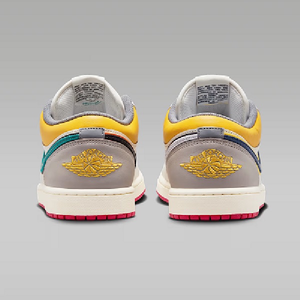 Tenis Air Jordan 1 Low Premium Blanco/azul/amarillo Hombre Tallas #28 al #29.5