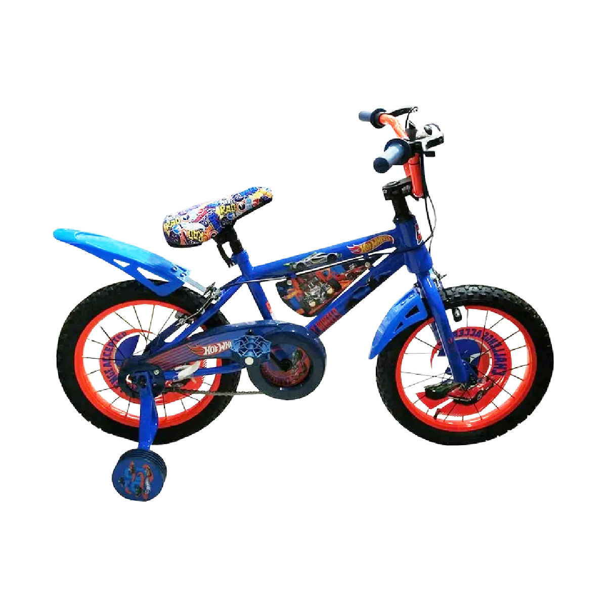 Bicicleta Infantil Para Niños Hot Wheels Rodada 16.