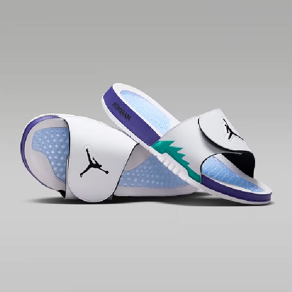 Sandalias Jordan Hydro 5 Retro Blanco/azul Hombre Tallas #25 al #30