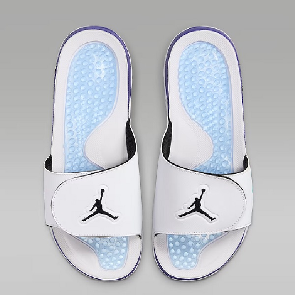 Sandalias Jordan Hydro 5 Retro Blanco/azul Hombre Tallas #25 al #30