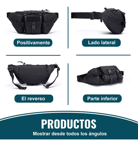 Cangurera Tactica Militar Impermeable Riñonera Deportiva