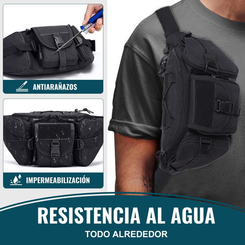 Cangurera Tactica Militar Impermeable Riñonera Deportiva