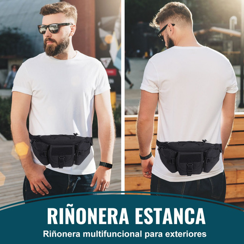Cangurera Tactica Militar Impermeable Riñonera Deportiva