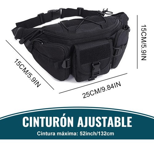 Cangurera Tactica Militar Impermeable Riñonera Deportiva