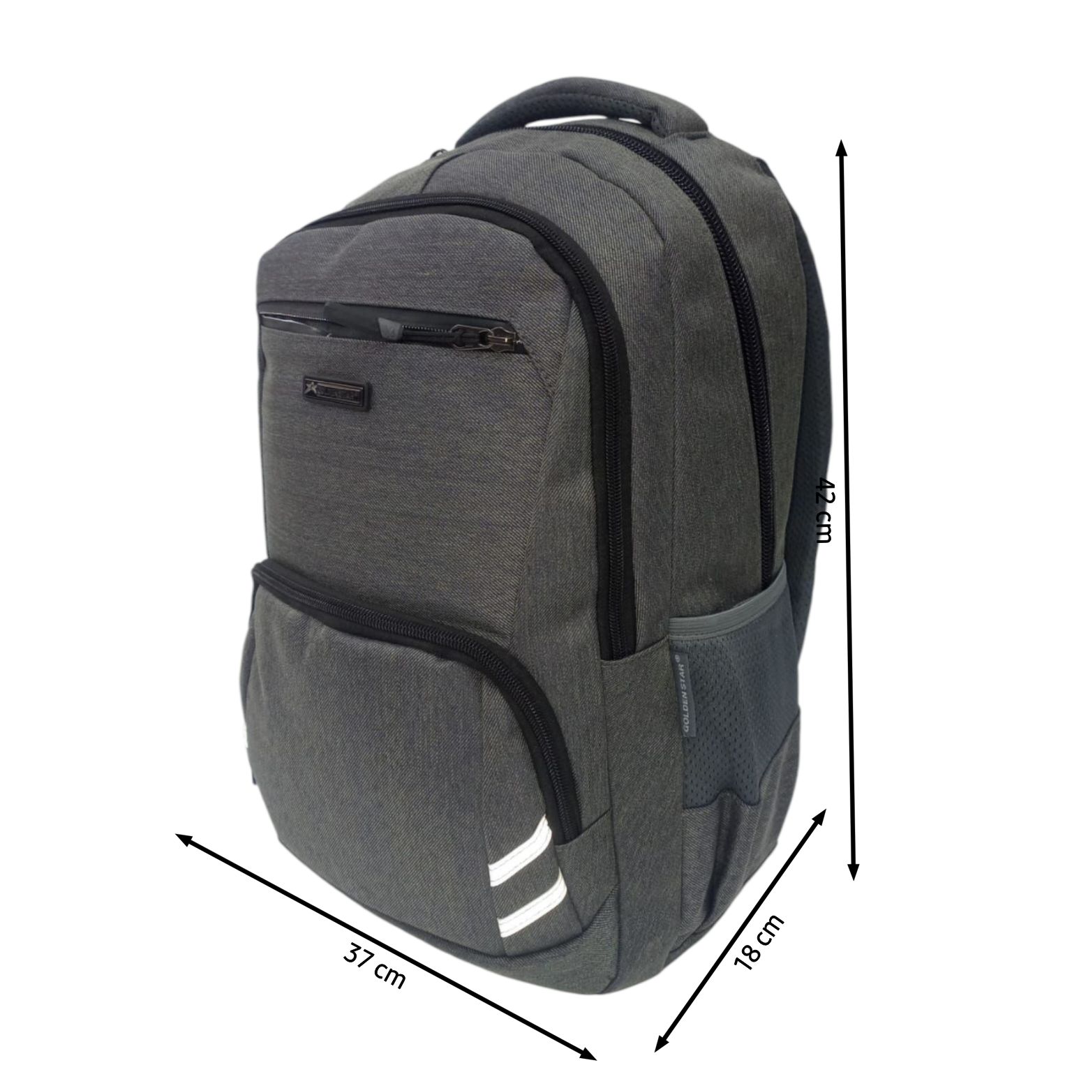 Mochila grande escolar doble cierre amplia Marca Golden Star 