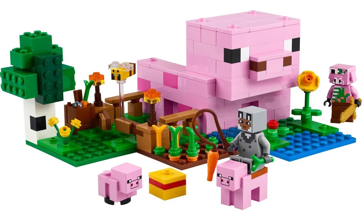 LEGO® Minecraft® La Casa-Cerdo Bebé 21268; Juguete de construcción para niños