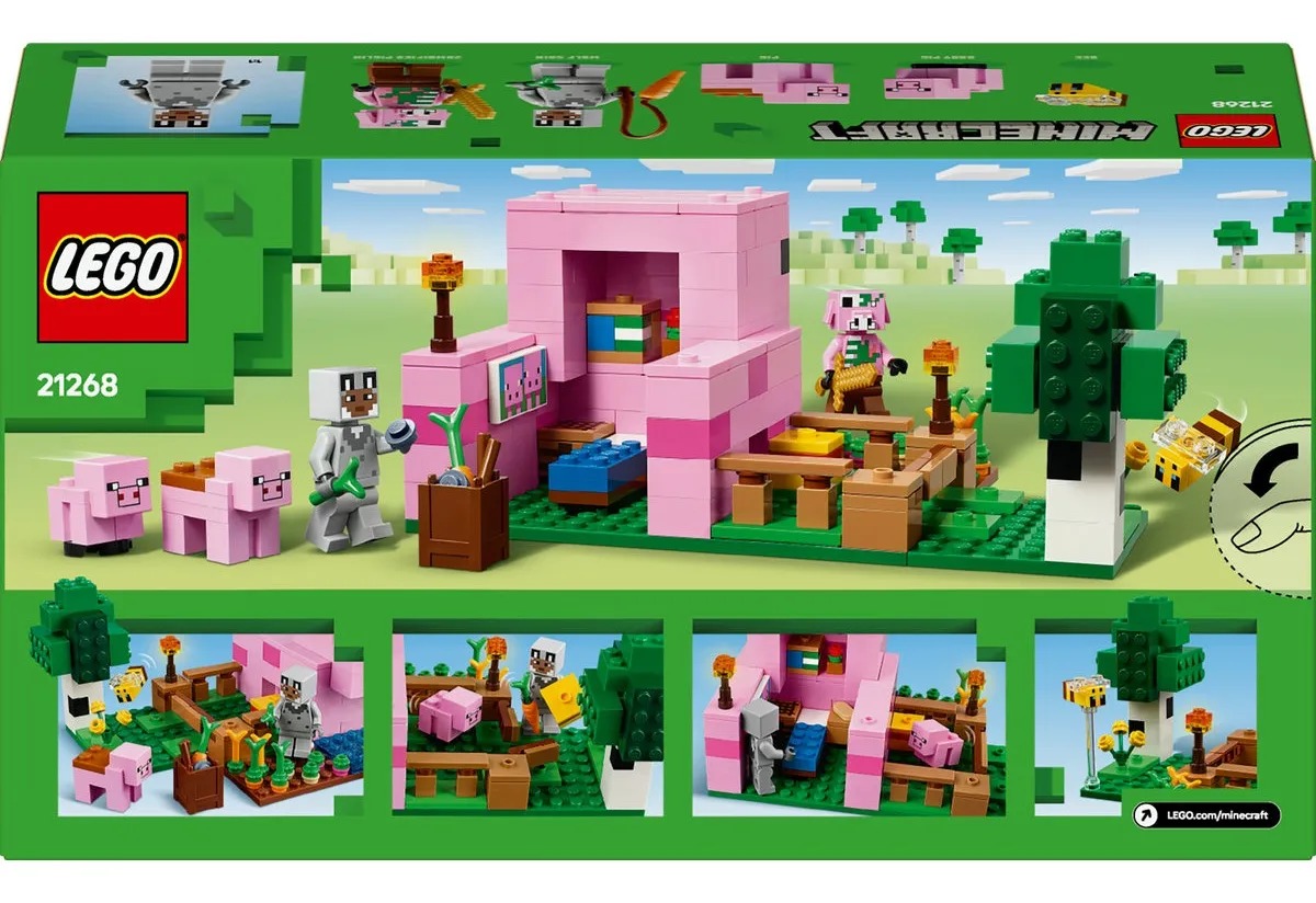 LEGO® Minecraft® La Casa-Cerdo Bebé 21268; Juguete de construcción para niños